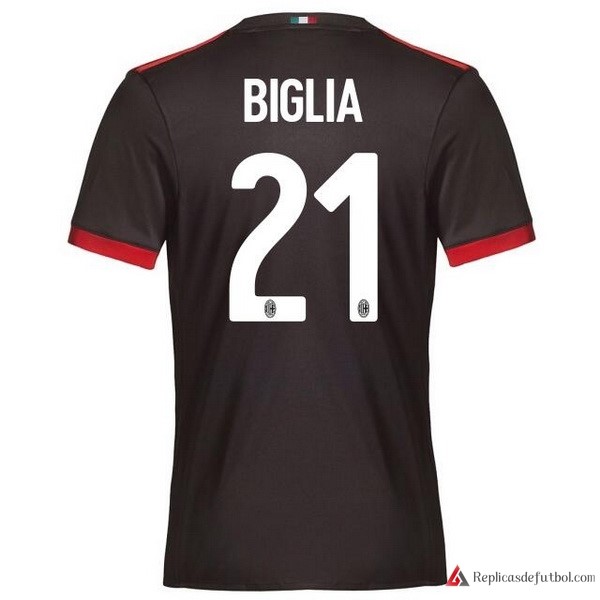 Camiseta Milan Tercera equipación Biglia 2017-2018